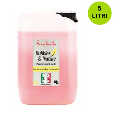 Fuss Dog Maschera per Cani Manti Lunghi Ammorbidente con Cheratina Tanica 5 Litri