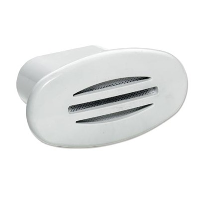 TROMBA ELETTRICA OVALE DA INCASSO PER MOTOSCAFI COLORE BIANCO Db 107