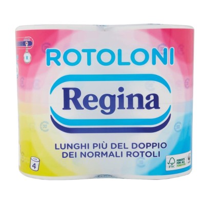 Rotoloni Regina Carta Igienica 1 Confezione da 4 Maxi Rotoli 