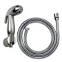 Kit Idroscopino Cromato Con Chiusura Automatica Flessibile cm 120 Con Supporto