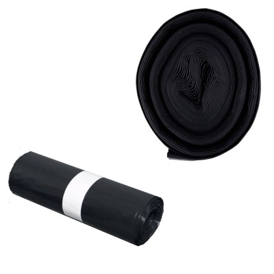 10 Sacchi Neri per Pattumiera 160 Litri 90 x 120 Centimetri 70 Micron