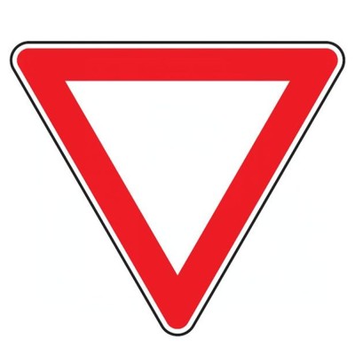 Cartello Stradale Triangolare Dare Precedenza Rifrangente cm 85