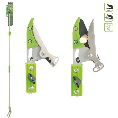Forbice Professionale Potatura di Rami da CM 180 a CM 300 Asta Lunga Allungabile con Bloccarami 