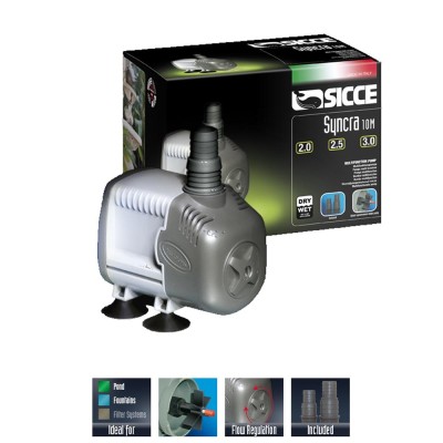 Sicce Syncra Silent 2.0 2.150 Litri/h Pompa per Acquari Laghetti e Fontane