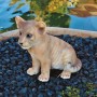 Decorazioni Animali Giardino e Laghetto Leoncino in Resina H 24 Cm