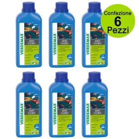 Multipack da 6 pz Anticloro per Laghetto e Piscine Dose per Litri 30.000
