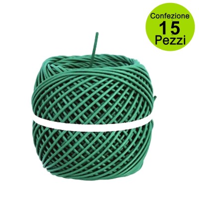 Multipack da 15 pz Tubetto Agricolo in Gomitolo Legaforte 1° Scelta Diametro 4 mm Verde