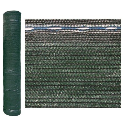 Rete Ombreggiante Frangivista Verde Scuro 90% Frangivista H 4 X 100 Metri Verdemax 