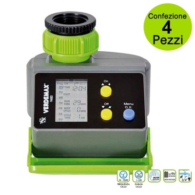 Multipack da 4 pz Programmatore Digitale Irrigazione Centralina Digitale Verdemax 9480