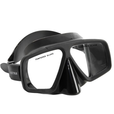 MASCHERA ASTRA SILICONE NERO VETRO TEMPERATO