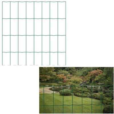 Rete Elettrosaldata Zincata Plastificata Maglia mm 100x50 Altezza 150 cm Rotolo da 25 Metri