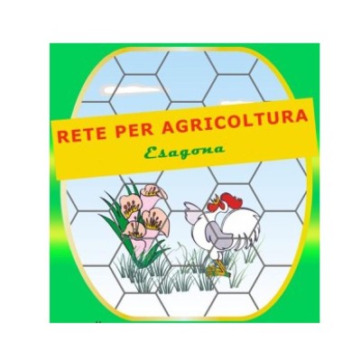 Rete Proland Zincata Esagonale Maglia 16/2 mm Altezza 50 cm Rotolo da 50 Metri