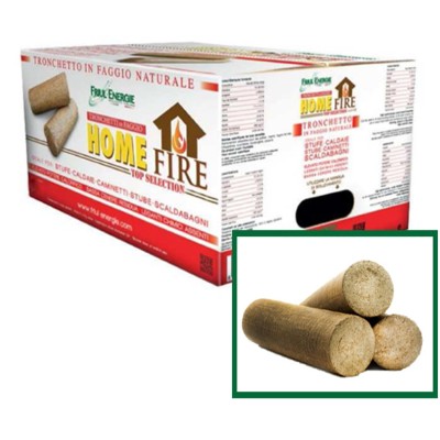 Tronchetto in Faggio Naturale Ideale per Stufe e Caminetti Confezione da 6 Pezzi