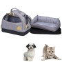 Trasportino per Cani e Gatti Casetta & Cuscino 3 in 1 Max 4 Kg Maluku Small Grey
