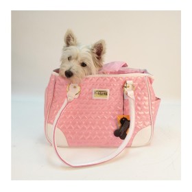 Borsa da Viaggio Trasportino per Gatti e Cani Pink Lady Max 6 Kg Fashion
