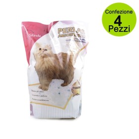 Multipack da 4 pz Silinde Lettiera per Gatti Sabbia Silicio 7,5 Litri Premium