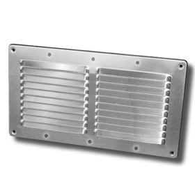 GRIGLIA AEREAZIONE RETTANGOLARE INOX CM12X23