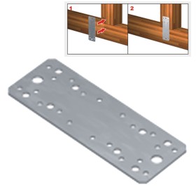 PIASTRA RETTANGOLARE ZINCATA MM 90x120x2,5