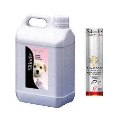 Silinde Shampoo per Cani Toelettatura Pelle Sensibile Tanica da 5 LItri