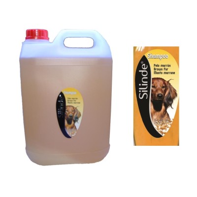 Silinde Shampoo per Cani Specifico per Manto Marrone Tanica da 5 LItri