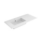 Lavabo Grace Resina Incasso Bianco Opaco 106x46x2 cm Piano Sinistro