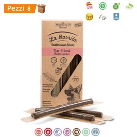 Multipack da 8 Scatole La Barrita Snack per Cani Pollo & Foie 12 Barrette da 150 gr