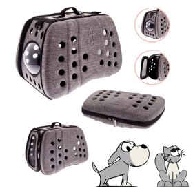 Fuss Dog Borsa per Cani & Gatti SUPREME EVA Grigia Max 10 KG