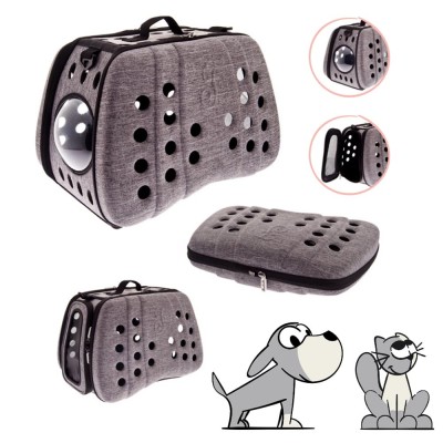 Fuss Dog Borsa per Cani & Gatti SUPREME EVA Grigia Max 10 KG