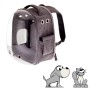 Fuss Dog Zaino per Cani & Gatti Window SUPREME EVA Grigio Max 10 KG