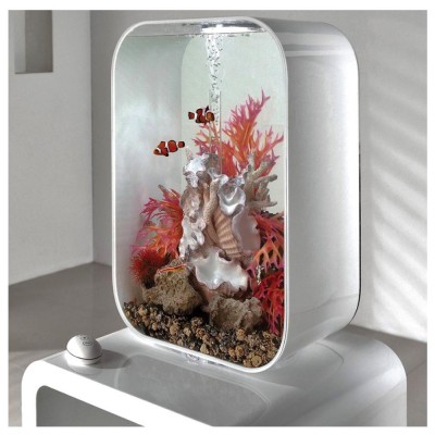 Oase Acquario Luminoso Biorb Life 45 Litri Colore Bianco con Luci a Led Colorati