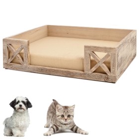 Lettino per Animali Pet Beds Sofa' Londra In Legno 60 x 42 x h 15 cm Linea Shabby