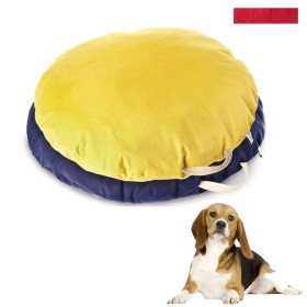 Cuscino per Cani Rotondo BEANBAG Coloro Rosso Diametro 80 cm