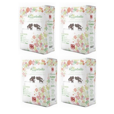 Multipack 4 Confezioni Assorbello Tappetini Igienici FLOWER Per Cani 60x60