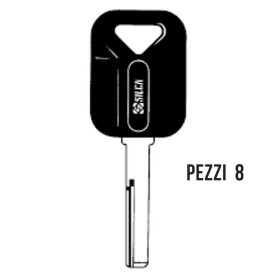 Pezzi 8 Chiave Grezza Silca Per Auto Testa Gommata HU56RP Per Volvo e Mitsubishi