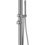 Doccia Da Esterno Sunny a Pavimento Inox Outdoor Acqua Calda e Fredda