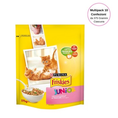 Purina Friskies Junior Con Pollo Latte E Verdure Multipack Da 10 Confezioni Da 375 Grammi Ciascuna