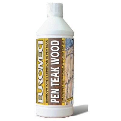 Euromeci Pen Teak Wood Rinnovatore e Sbiancante Per Teak Confezione da 1 Litro