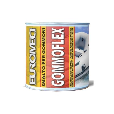 Euromeci Gommoflex Smalto per Gommoni Colore Bianco Confezione da 750 ml