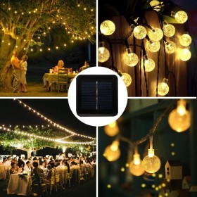 Luci di Natale a sfera Led Esterno Impermeabili Per Illuminare la Casa 24ft 30 led 