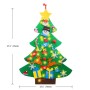 Albero di Natale per Bambini con Decorazioni in Feltro facilmente Rimovibili
