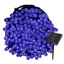 Luci di Natale Blu per Interno ed Esterno per Decorare l'Albero di Natale 22 m 200 Led Con Pannello Solare