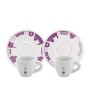 Bialetti Set 2 Tazzine e 2 Pattini Moka Firenze