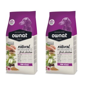 Multipack di 2 Confezioni da 4 Kg di Ownat Crocchette per Cani Classic Mini Adult Natural