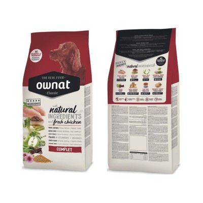 Ownat Crocchette per Cani Classic Complet Natural Confezione Da 4 Chilogrammi