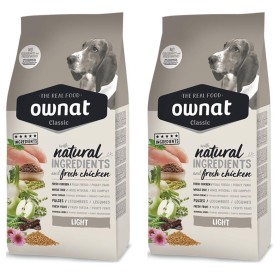 Mutipack di 2 Confezioni da 20 Kg di Ownat Crocchette per Cani Classic Light Natural