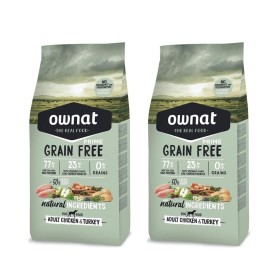 Mutipack di 2 Confezioni da 3 Kg di Ownat Crocchette per Cani Grain Free Adult Pollo & Tacchino