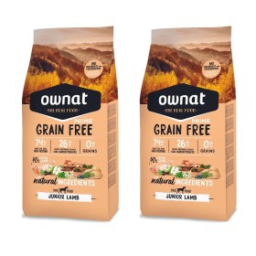 Mutipack di 2 Confezioni da 3 Kg di Ownat Crocchette per Cuccioli Grain Free Junior Agnello