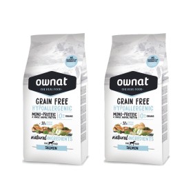 Mutipack di 2 Confezioni da 3 Kg di Ownat Crocchette per Cani Just Grain Free Hypoallergenic con Salmone