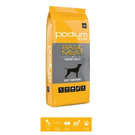 Podium Crocchette per Cani Professional Basic Meat con Pollo Formula Mantenimento Confezione Da 15 Chilogrammi