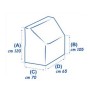 Telo Copri Consolle M Universale cm 120x105x70x65